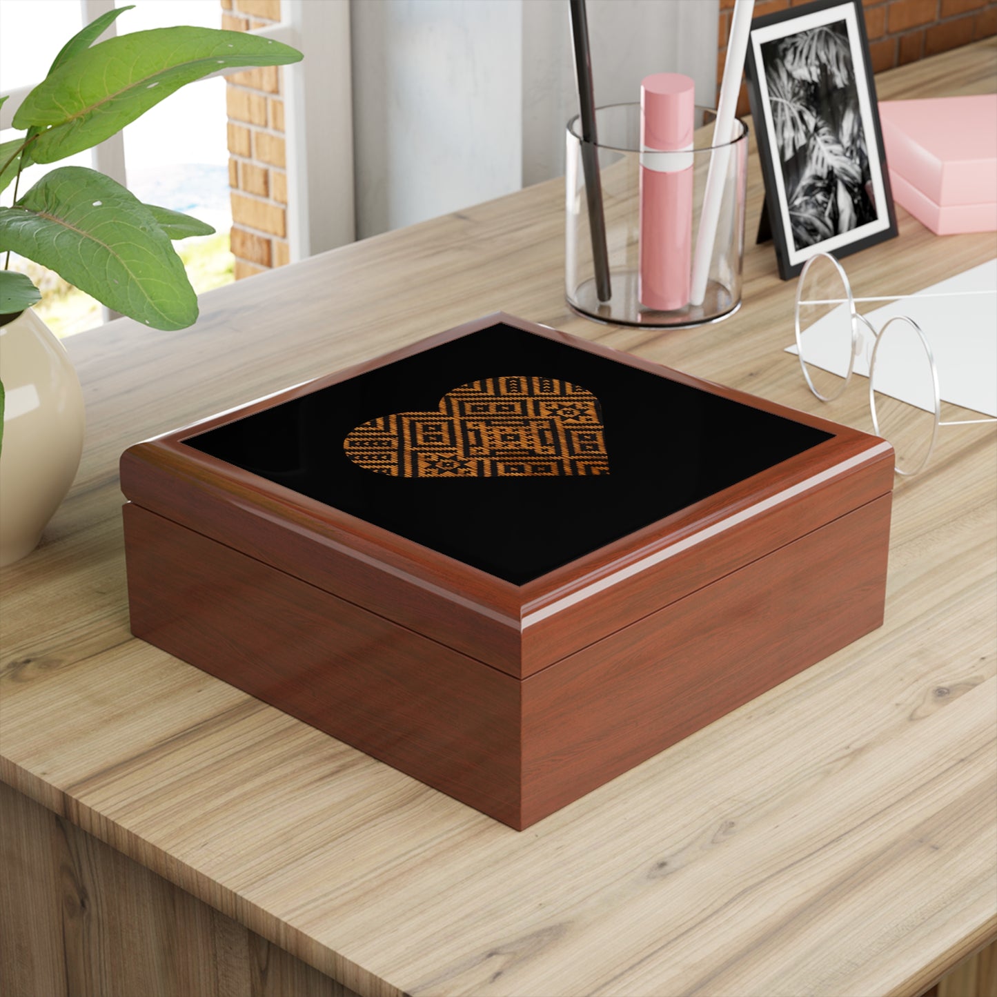 Cherokee Double Sun Jewelry Box