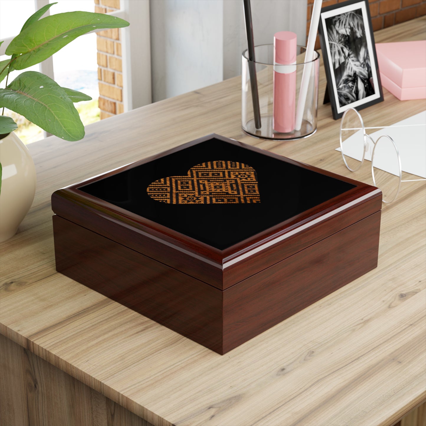 Cherokee Double Sun Jewelry Box